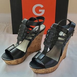 G by guess black wedges 7.5m